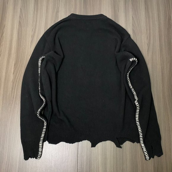 NWT size:M SAINT MICHAEL CLF KINT Pure wool CLF hand embroidered fringe bro - Picture 2 of 9